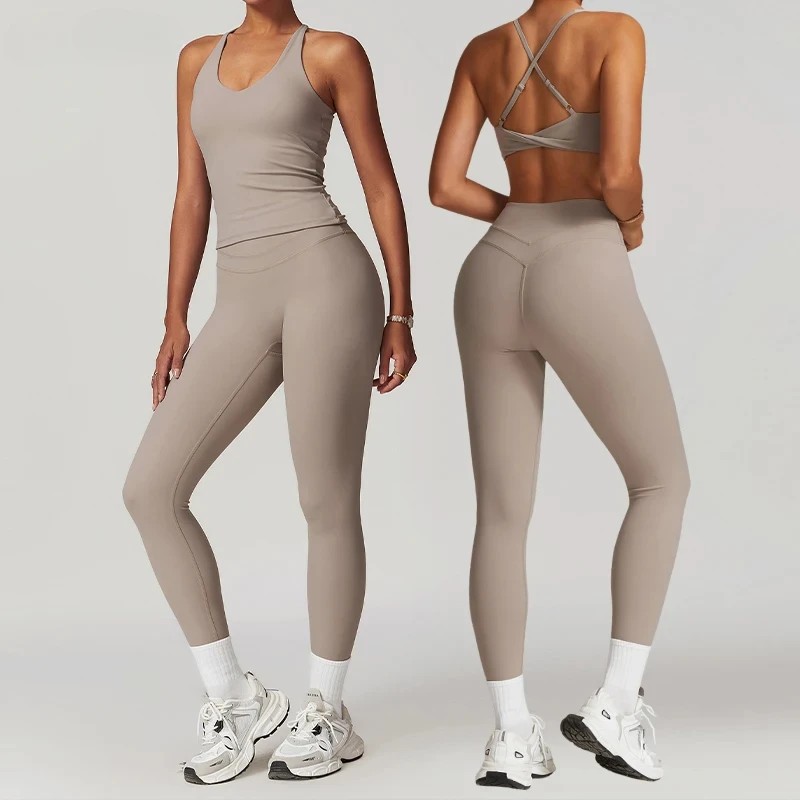 2 Pieces Sportswear Women Yoga Set Gym Clothes Sportswear Yoga Suits Fitness Set Tracksuits Sports