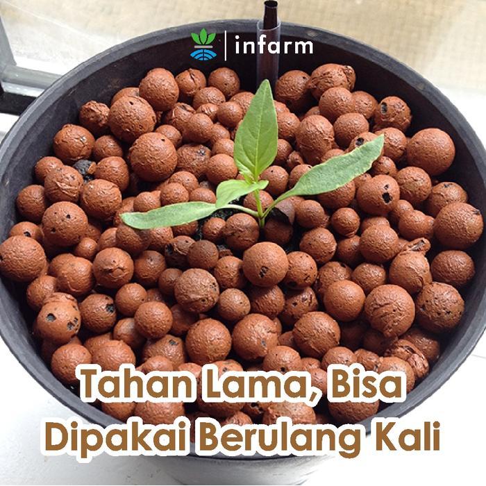 Gardening Mikha Infarm - Hidroton Jerman Media Tanam 1L Gratis Label Tanaman Media Tanam Hidroton