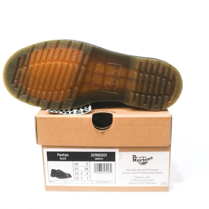 DR MARTENS PENTON BLACK SMOOTH BOOTS SHOES LOAFERS SNAFFLE