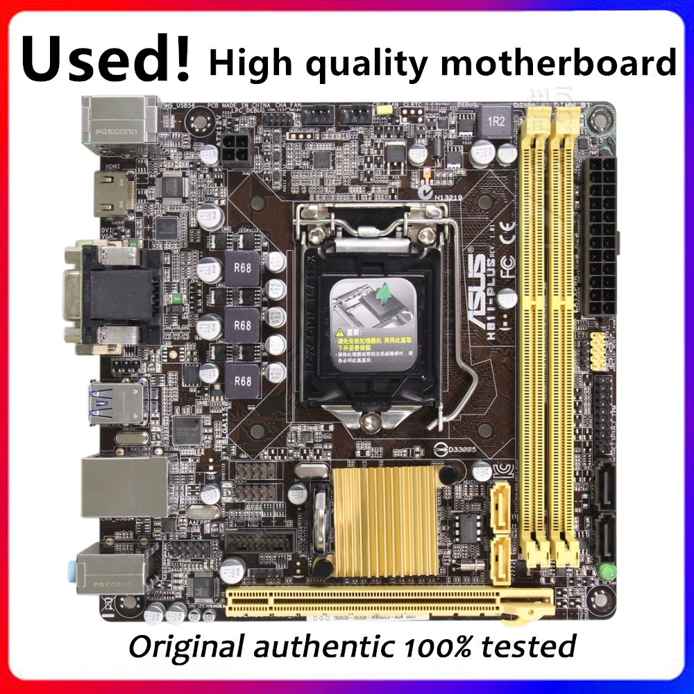 For H81I-PLUS Desktop Motherboard H81 LGA 1150 For Core i7 i5 i3 DDR3 SATA3 USB3.0 HDMI Mini-ITX Ori