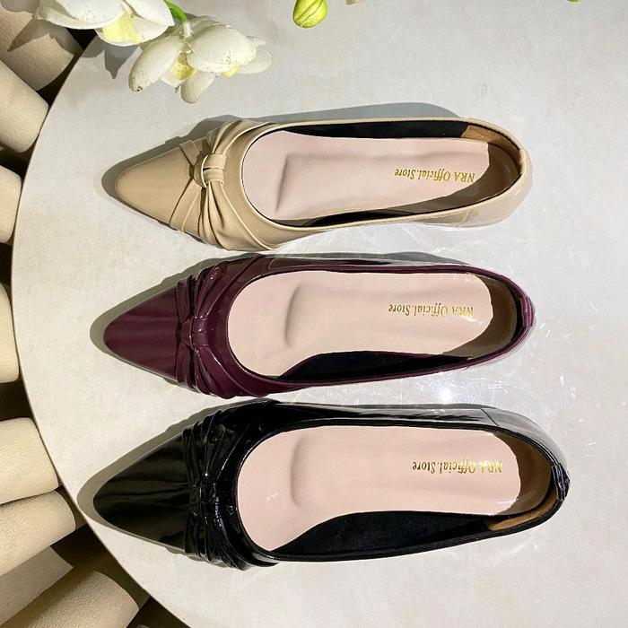 Calbi Indo - Sepatu Sandal Wanita Pantofel Nr 05 Hak 3Cm Ukuran Jumbo 37/45 Formal Maupun Casual Big