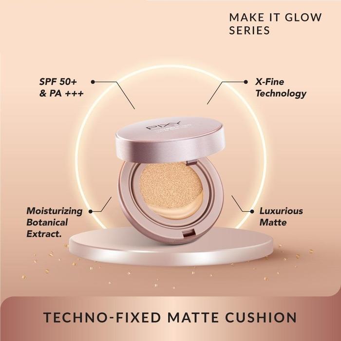 Fandaw- Pixy Make It Glow Techno Fixed Matte Cushion Foundation Cair