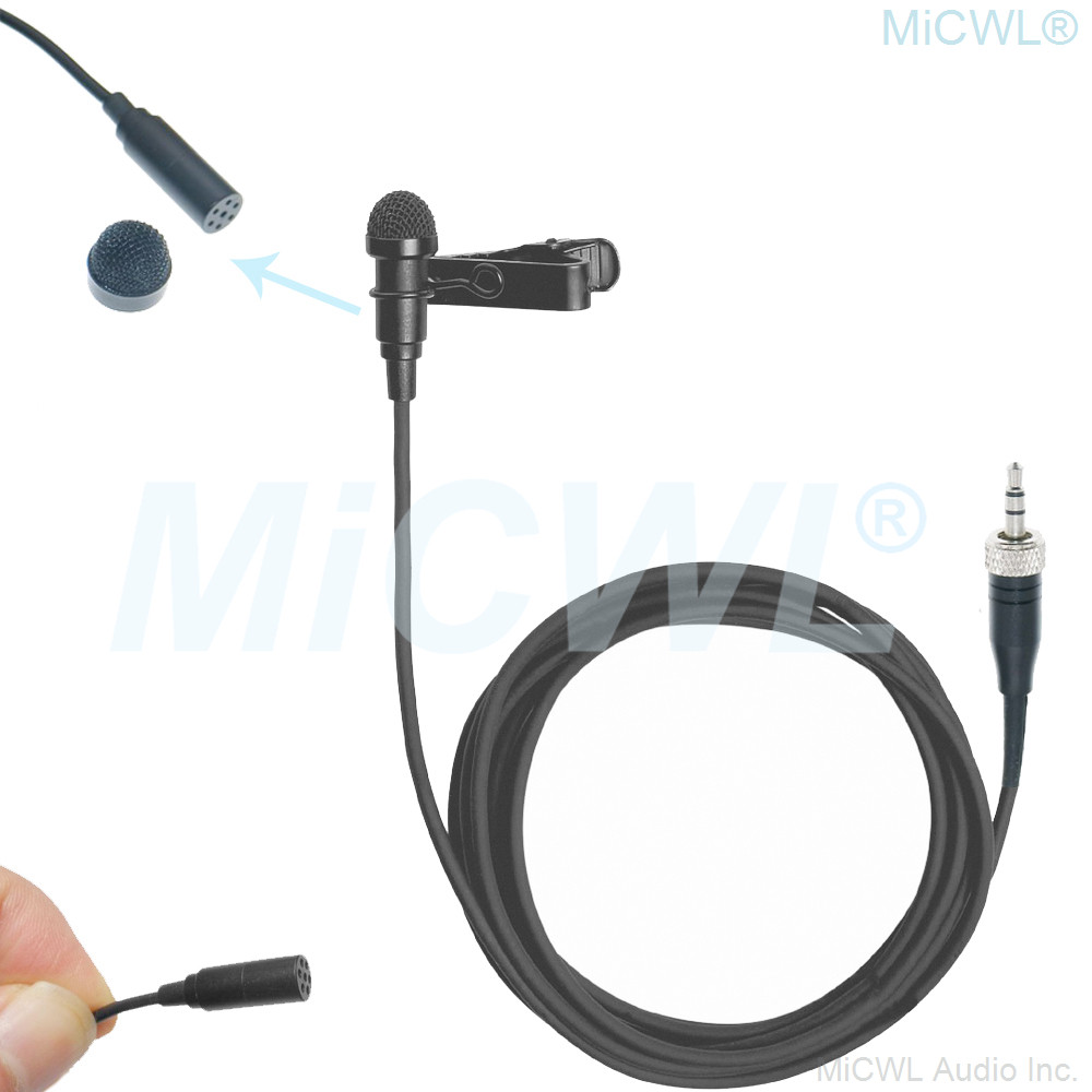 Black Me2 Lapel Lavalier Microphone For Sennheiser G2 G3 G4 Mke2 Clip-On Wireless Microphones System