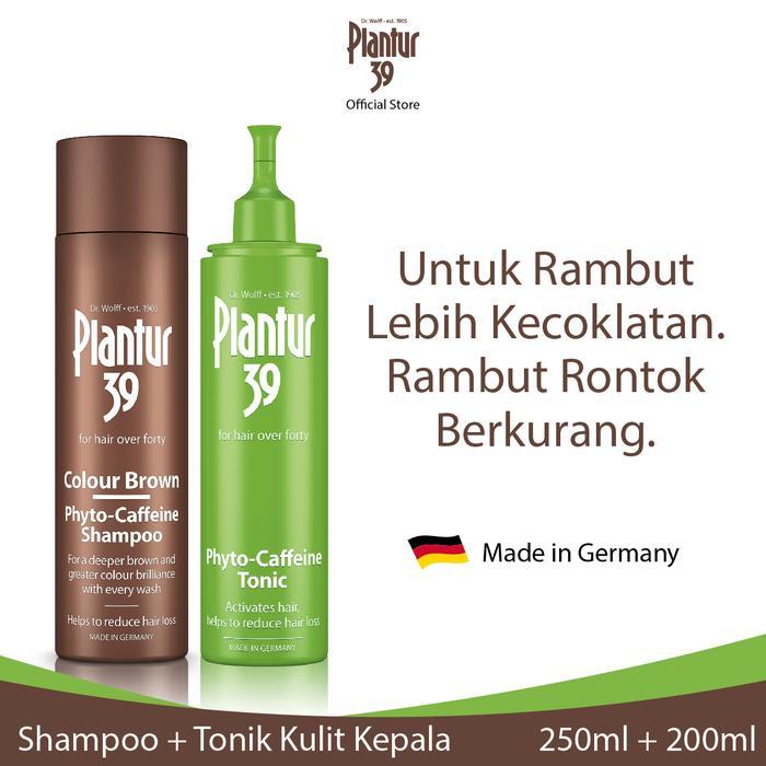 Paket Plantur 39 Brown - Plantur 39 Brown Shampoo + Tonik Rambut Tipis