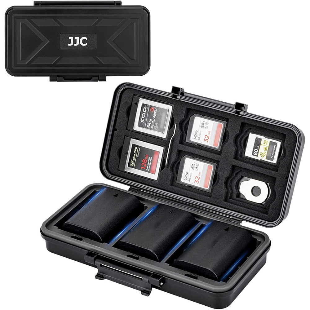Jjc Camera Battery Memory Card Storage Case For 6 Sd Card 6 Cfexpress Type-B/Xqd 5 Cfexpress Type-A