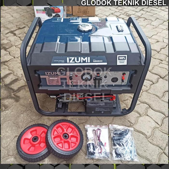 PROMO IZUMI Genset Bensin 5000 watt W ( Generator Listrik ) GS-6500
