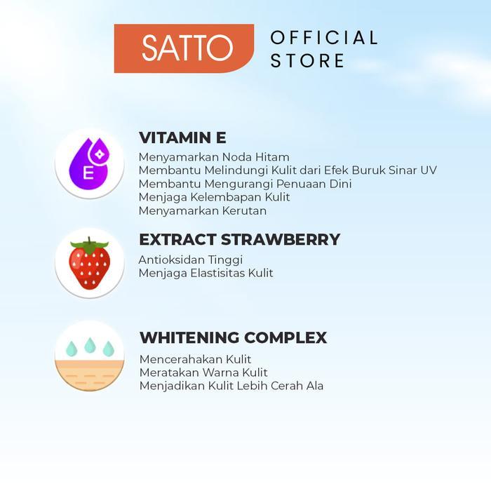 75r2- Satto Body Scrub Enriched With Strawberry Whitening