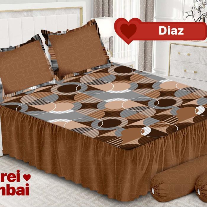 Emilia - Sprei RUMBAI Queen (160x200) by Bonita Terlaris pilihan