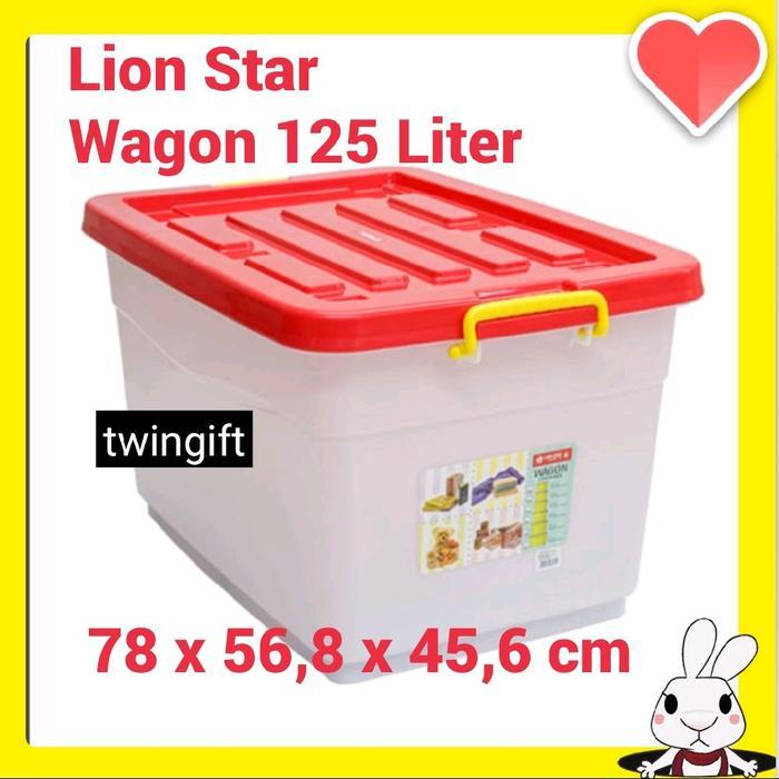 Container/Kontainer Box Plastik, Lion Star-Wagon, 125 Liter.