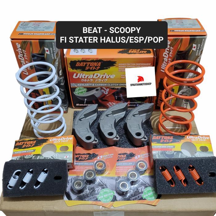 Upgrade Cvt Beat Scoopy Fi Stater Halus / Esp/ Pop Daytona Racing