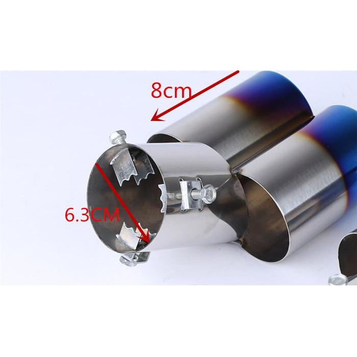 Car Decoration Muffler Tail Throat Exhaust Pipe Modeling For Ford Falcon Everest S-Max Escort Taurus