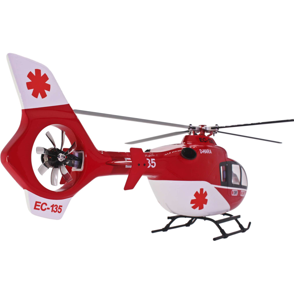 FLISHRC Roban EC135 450 Size Scale Helicopter Four Rotor Blades 6CH GPS with H1 Flight Controlle RTF