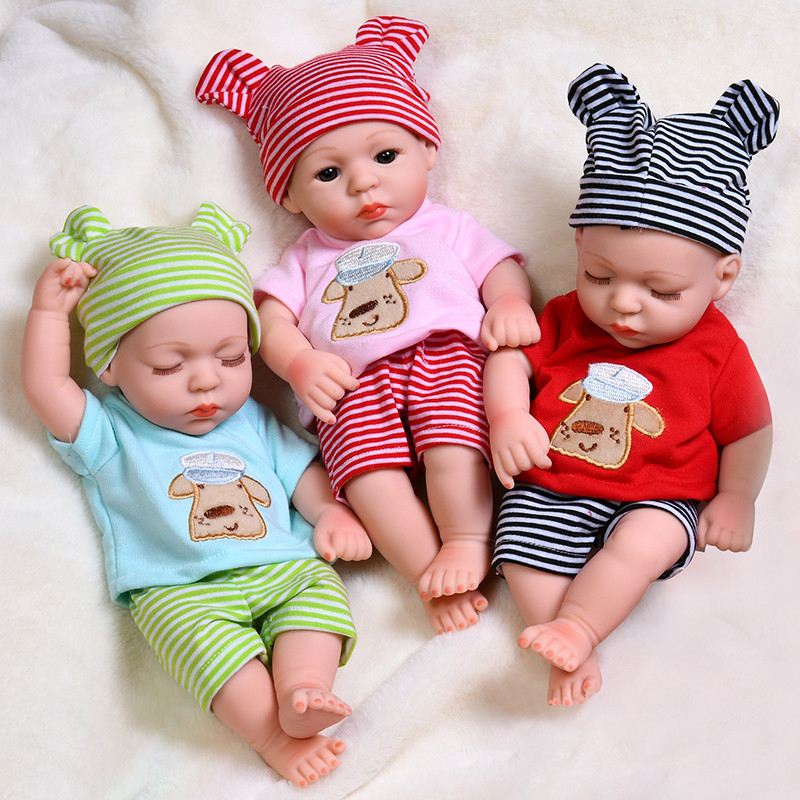 30cm Baby Reborn Dolls Clothes Comfort Soft Baby Doll Clothes Suit Summer Dress Winter Pajamas Jumps