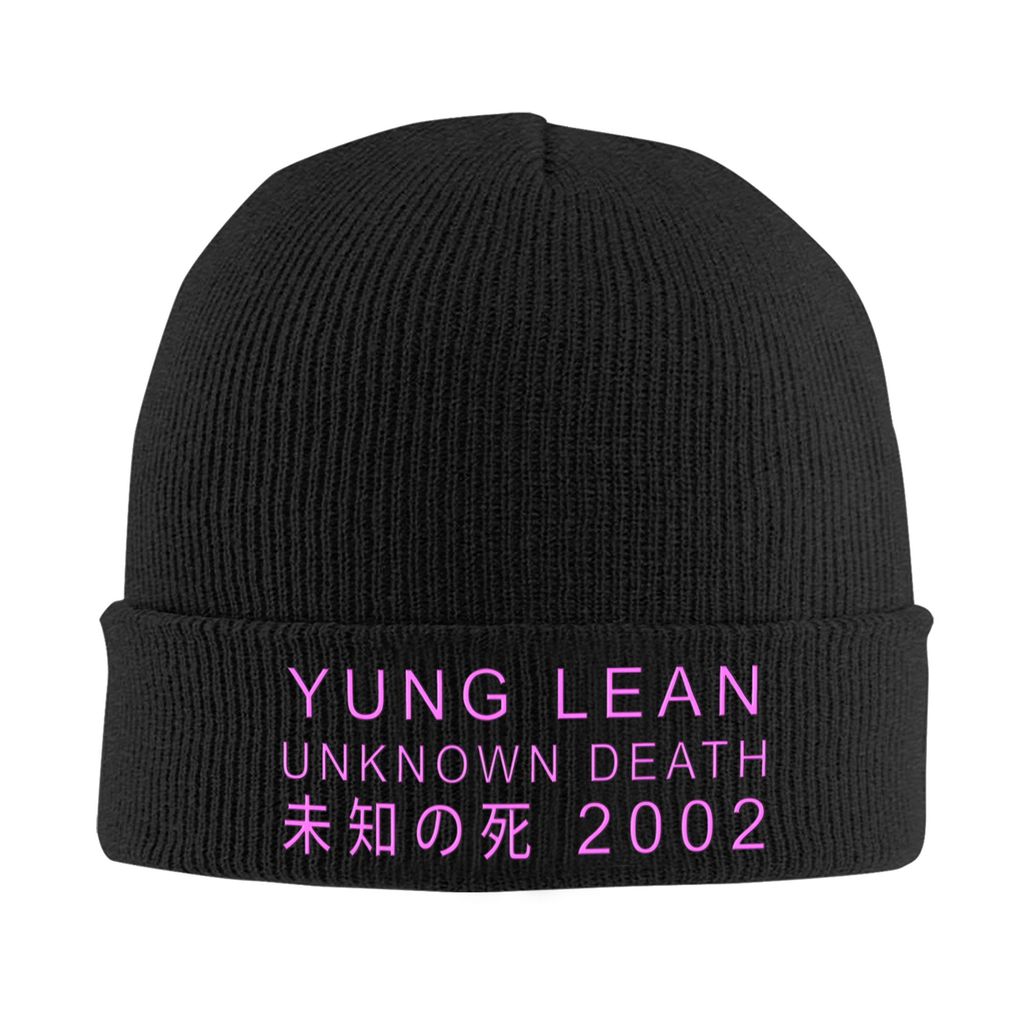 Yung Lean Unknown Death 2002 Bonnet Hats Cool Knit Hat For Men Women Autumn Winter Warm Skullies