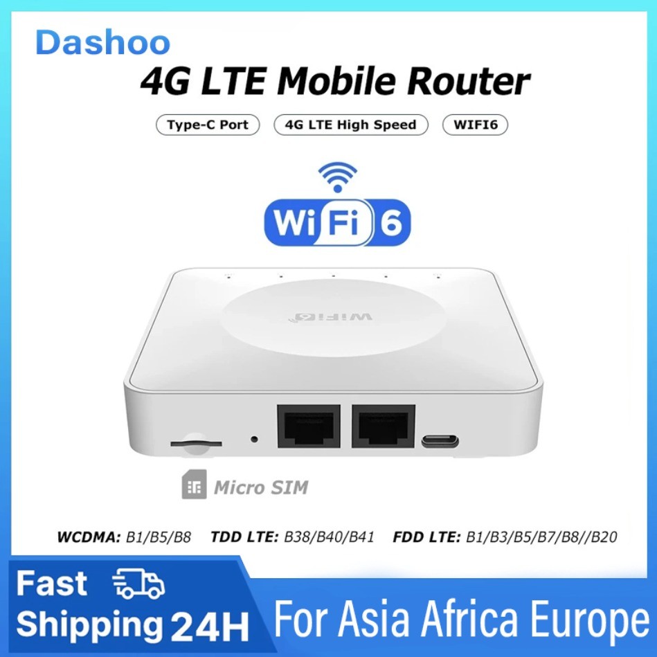 Support 32 Device Connections 4G Lte Router Wifi 6 Sim Card Em Mobile Wireless Router Typc-C