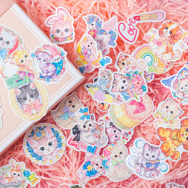 1set/lot Kawaii Stationery Stickers retro cute Diary Planner Decorative Mobile Sticker Scrapbooking 
