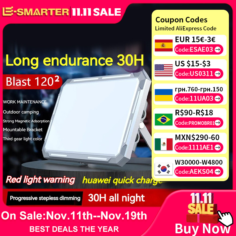 LED Camping Tent Light Rechargeable Searchlight High Power Outdoor Emergency Lighting Waterproof