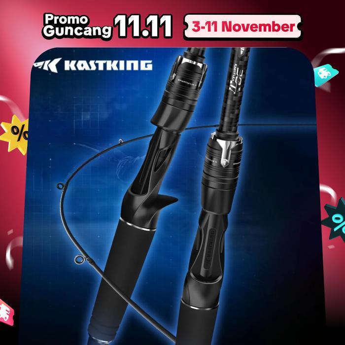 [OFFICIAL] KASTKING SPARTACUS II JORAN PANCING ROD 1.98M SPINNING BAITCASTING LURE ROD 2 SECTIONS