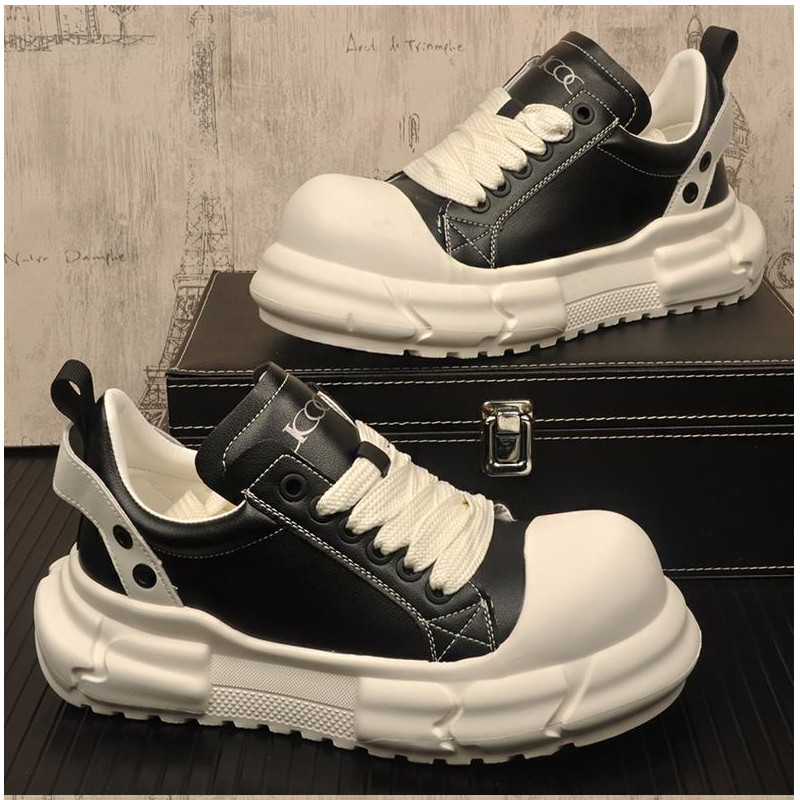 Big-Headed Ugly And Cute Men'S Niche Design Sneakers Fashionable Versatile Thick-Sole Sports Casual