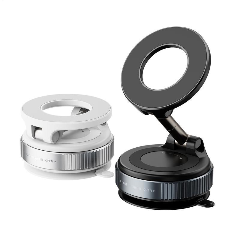 Vacuum Magnetic Car Phone Mount Strong Cup Car Foldable Phone Holder Retractable Navigation Stand
