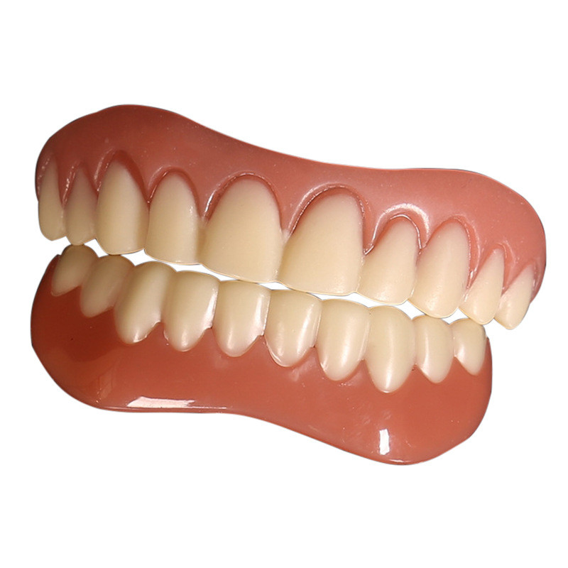 2023False Teeth Silicone Upper Lower Veneers Perfect Laugh Veneers Dentures Paste Fake Teeth Braces