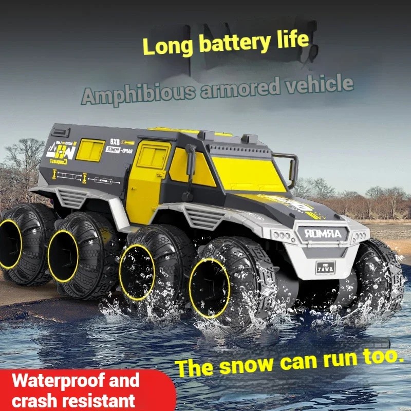 1/14 8Wd Amphibious Stunt Car Rc Off-Road Vehicle Toy For Children Remote Controlled Climbing Cars