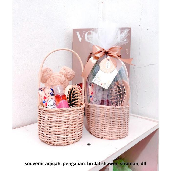 j6p4- Hampers Rotan Souvenir Siraman - Souvenir Pernikahan - Souvenir Pengajian - Souvenir