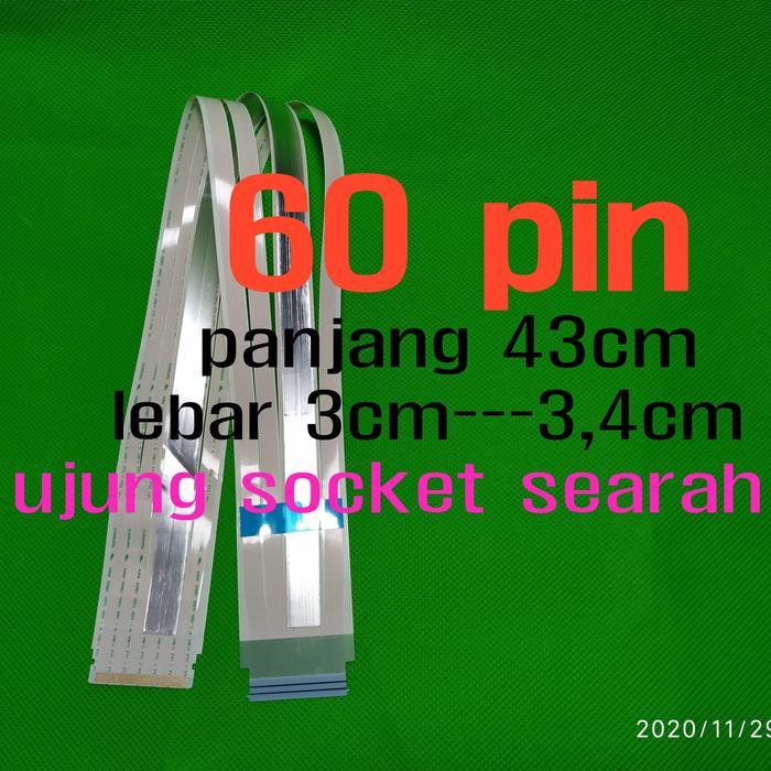 Kabel Data Flexible Fleksibel Lvds 60 Jalur Pin Panjang 43Cm Awm 20861