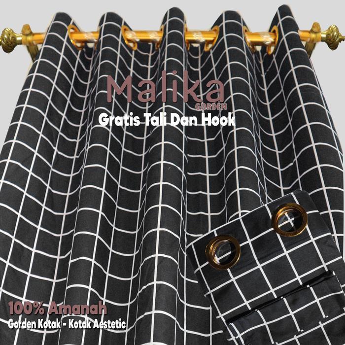 Gorden Pintu Kotak Hitam-Gorden Jendela-Gorden Kamar