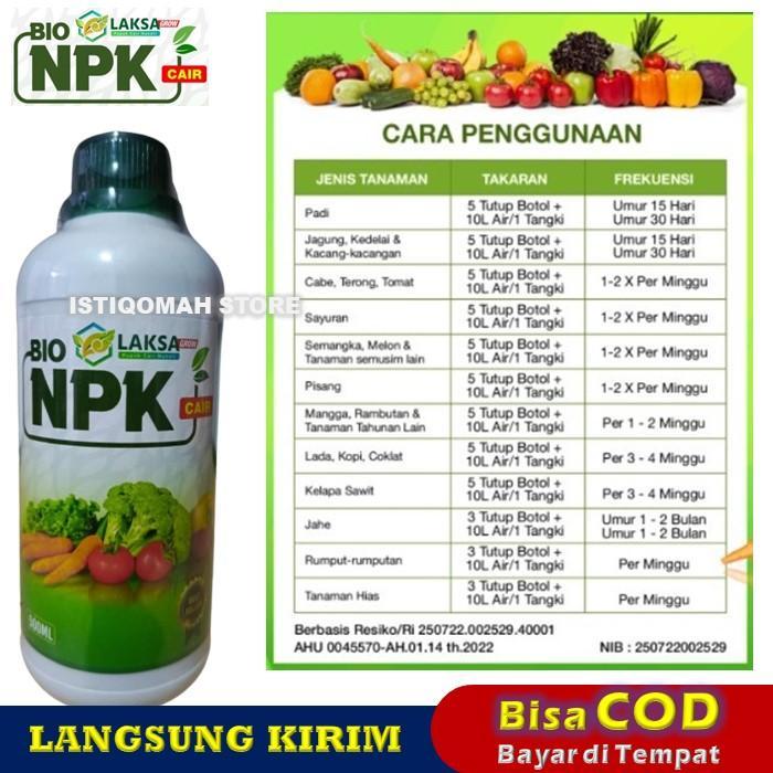 Gardening Mikha Pupuk Penyubur Daun Dan Batang Sawit Bibit Npk Laksa Grow 500Ml Pupuk Npk Cair Untuk