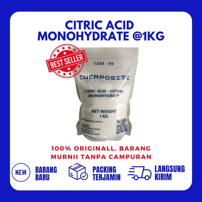 BERKUALITAS Pembersih pakaian / Citric Acid monohydrate / citrun / asam sitrun @1KG