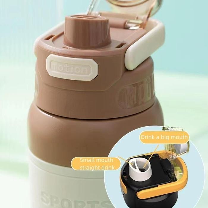 Tumbler Olahraga/ Tumbler Kantor/ Botol Termos 680Ml/ 960Ml Dengan Jerami 316 Botol