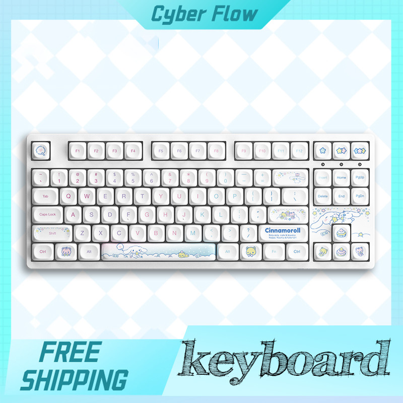 Akko Monsgeek 3087 Mechanical Keyboard Custom Moa Wired Keyboard Hot Swap Cartoon Customization Gami