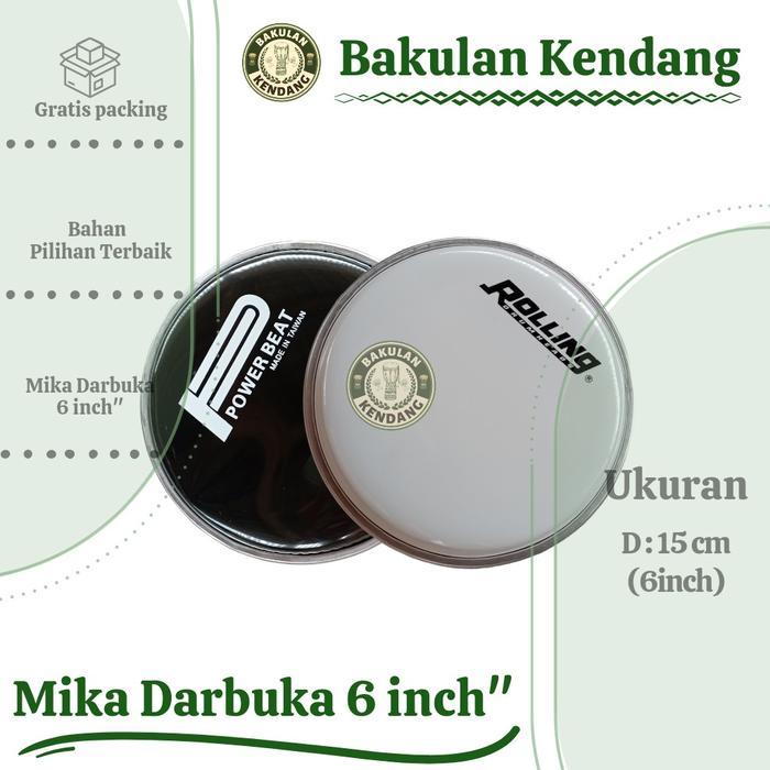 Promo Mika Darbuka 6 inch Calti Dumbuk Anak Alat Musik Tradisional Rolling / Power Beat
