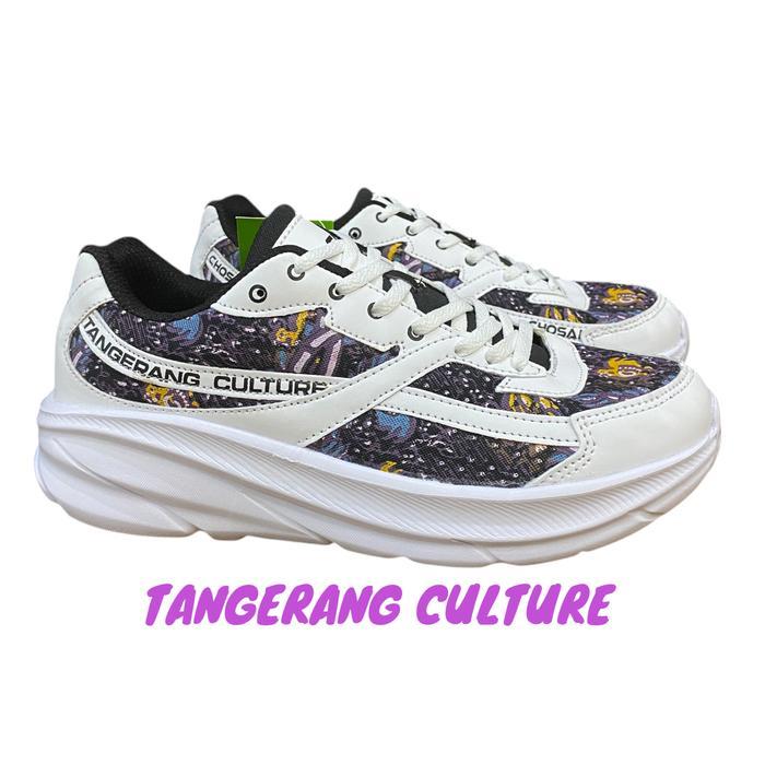 TERMURAH Sepatu Batik AYAM WARENG Khas Kabupaten Tangerang Culture Chosamon RUNNING COOL Original