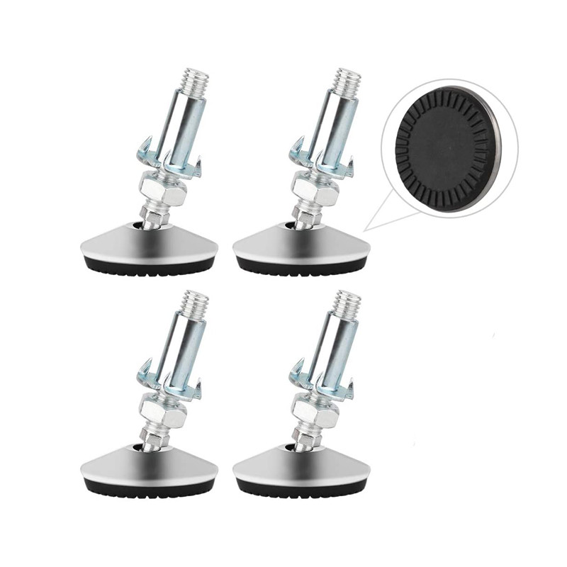 4Pcs/Set 50mm Swivel Adjustable Leveling Feet, Furniture Leveler Foot