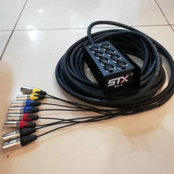 Kabel Snake 8 Channel Apollo - Snake Kabel 8Ch Stx Jack Xlr Komplit Gercep