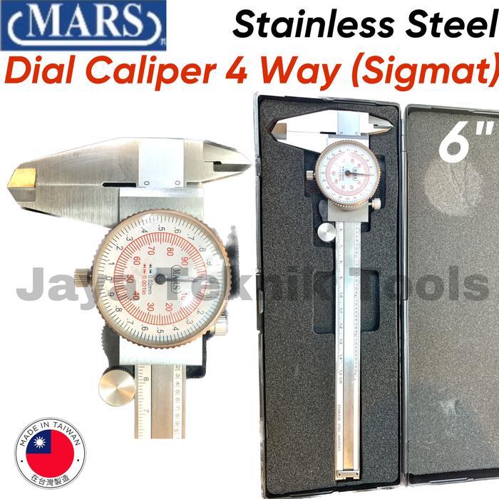 Sigmat Dial Caliper Skekmat 6" Mars Taiwan