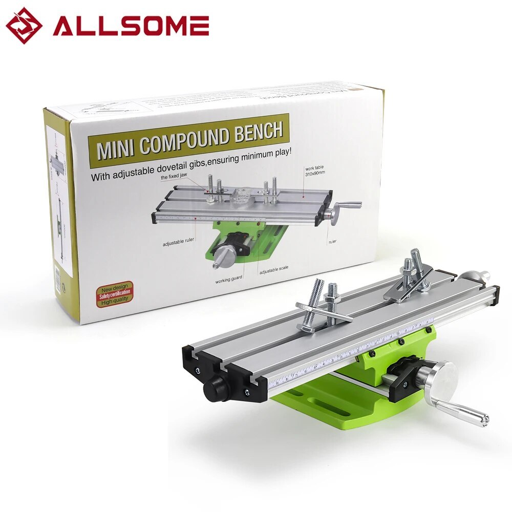 BEST PRICE ALLSOME BG-6300 Compound Table Working Cross Slide Table Worktable for Milling Drilling B