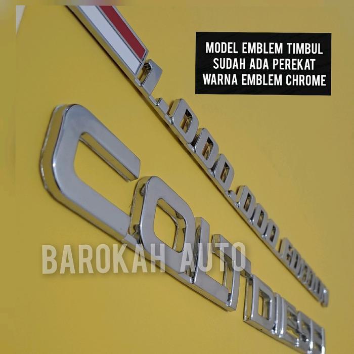 TERLARIS EMBLEM COLT DIESEL DAN 1 JUTA EDITION HARGA SUDAH 2PC EMBLEM READY