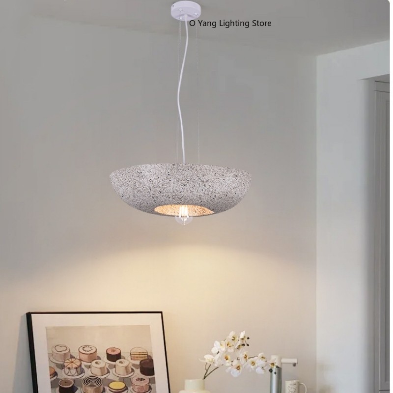 Lampu Gantung Plafon Labu Hitam untuk Ruang Tamu Ruang Makan Gaya Jepang Wabi Sabi Lampu Gantung