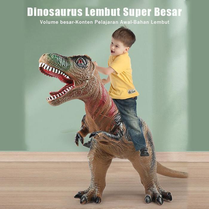 Gigitoy Model Dinosaurus Mainan Anak Dinosaurus Karet / Besar Mainan Dinosaurus Karet Lunak Yang