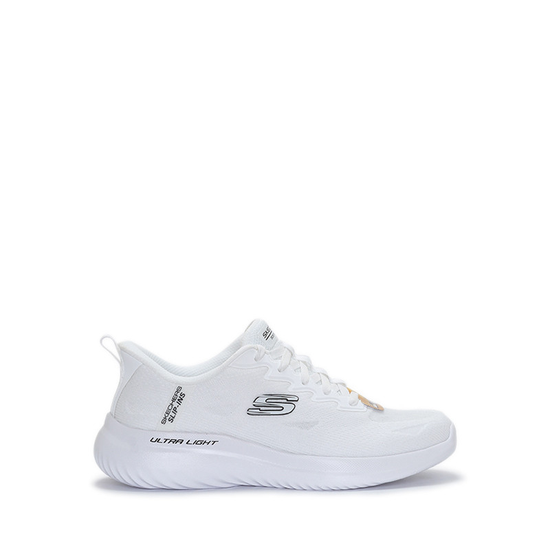 SEPATU FITNES PRIA SKECHERS SPORT BOUNDER 2 WHITE ( SKE233030WBK ) 100% ORIGINAL RESMI
