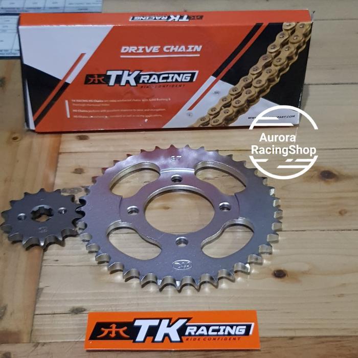 Gear Set Tk 428 Supra X 100 - Grand - Legenda - Fit Lama & Rantai Tk 428 Hs Gold
