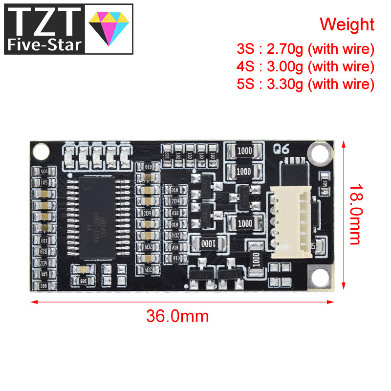 3S 4S 5S 20A BMS Board 3.7V 4.2V 18650 Ternary Lithium Battery Protection Board/ 3.65V LiFePO4 Batte
