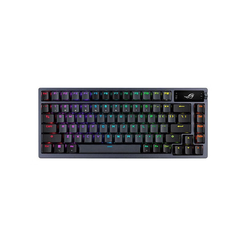 Asus ROG Azoth Gaming Keyboard USB 2.0/BT 5.1/RF 2.4GHz Connectivity OLED Display PBT Doubleshot Key