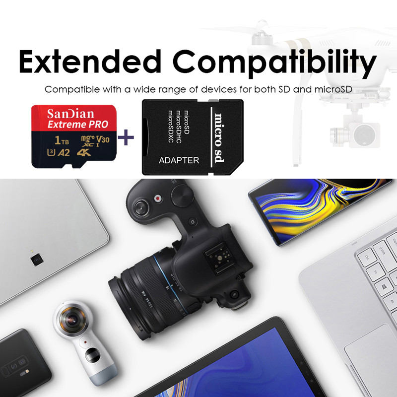 New Original Class 10 High Speed SD Card 1TB 512GB TF Micro Memory Card 1TB SD Memory Card 128GB For