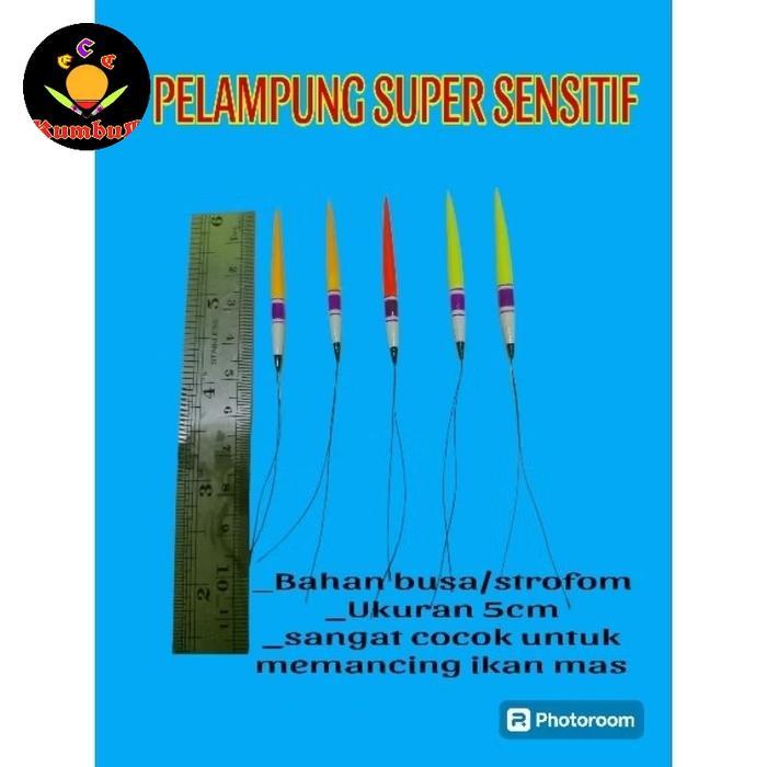 Pelampung pancing ikan mas/nila 5 cm busa bagus