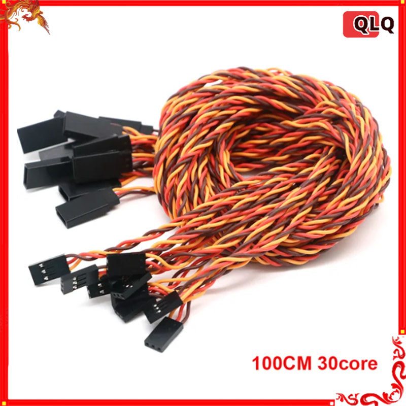 10Pcs 10Cm/15Cm/20Cm/30Cm/50Cm/100Cm Rc Servo Extension Cord Cable Wire Lead Jr For Rc Helicopter