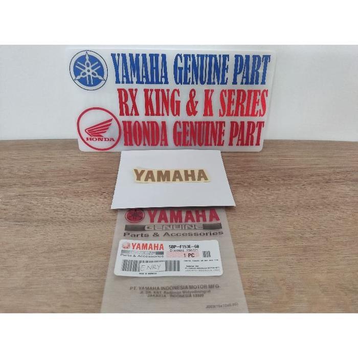 EMBLEM STIKER YAMAHA TOOLBOX TOOL BOX RX KING GOLD ORI 5BP-F153E-00